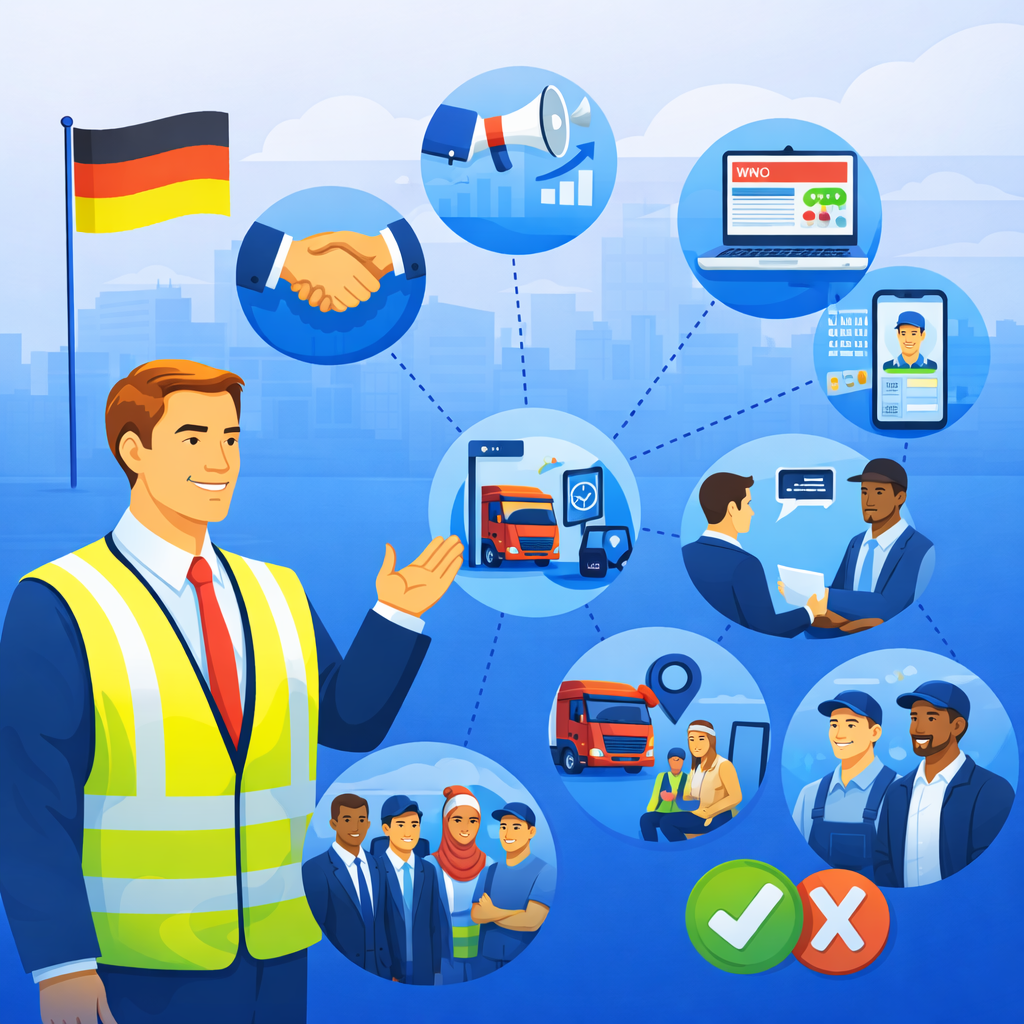 LKW-Fahrer finden: 9 Wege, die 2026 wirklich funktionieren